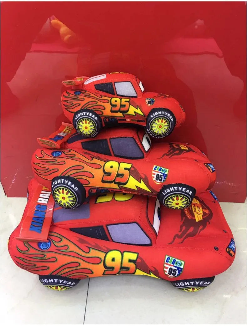 Pixar Cars 3 Lightning McQueen Plush Toy — 17–35cm Soft Stuffed Pillow Cushion for Kids