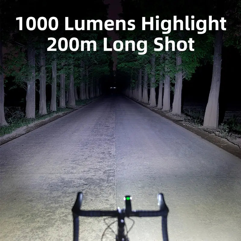 OFFBONDAGE 1000 Lumen Bicycle Light - USB Charging Bike Headlight & Power Bank | MTB & Road Highlight Flashlight for Handlebar