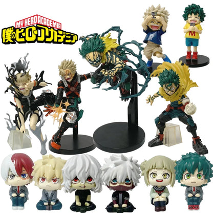 My Hero Academia Izuku Midoriya & Katsuki Bakugo Action Figure Set – Multi-Form Anime Model Collectible Toy Doll Decoration