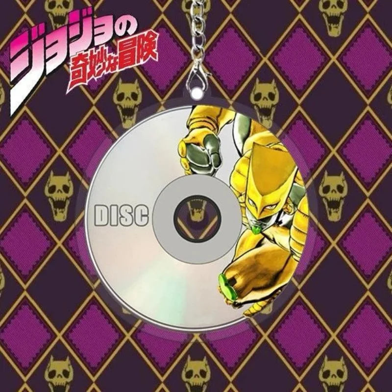 Anime Acrylic Keychain - JoJo Bizarre Adventure Cosplay Figure Charm for Bags, Desk Decor & Holiday Gift