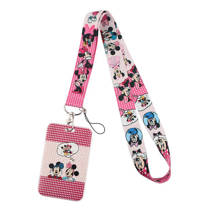 Cartoon Stitch Credential Holder Lanyard – Cute Neck Strap for Keychain, Pass & Credit Card Holder Accessories