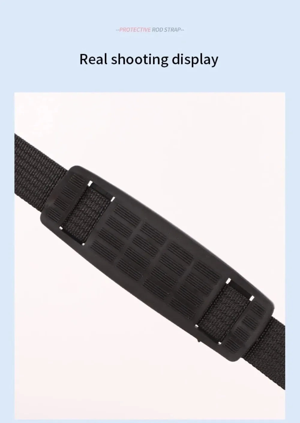 Adjustable Fishing Rod Storage Bag — Portable Shoulder Belt Protector for Reel and Rod, 1-Piece Fishing Accessory