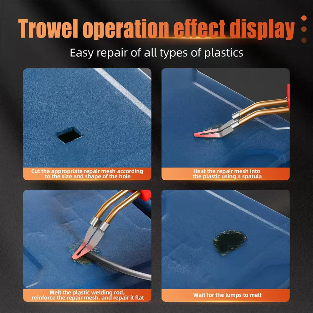 Plastic Welder Smoothing Tip - Car Bumper Dashboard Repair Welding Gun Accessory and Cutting Tool Nozzle