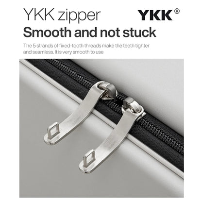 20-Inch Carry-On Suitcase - Wide Handle PC Luggage with Aluminum Frame for Men & Women Travel
