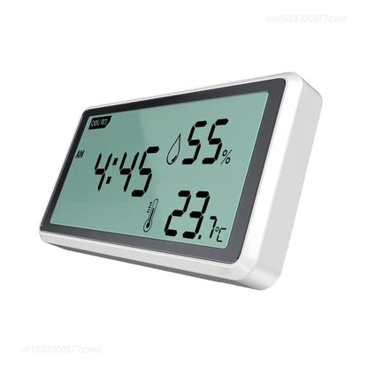 New Xiaomi Electronic Thermometer Hygrometer Weather Station: High Precision with Table Clock Function - Mini LCD Thermometer Tools