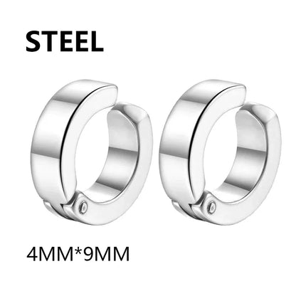 Fashion Magnetic Clip Ear Studs - Non-Piercing Fake Earrings for Men & Women, Jewelry Gift