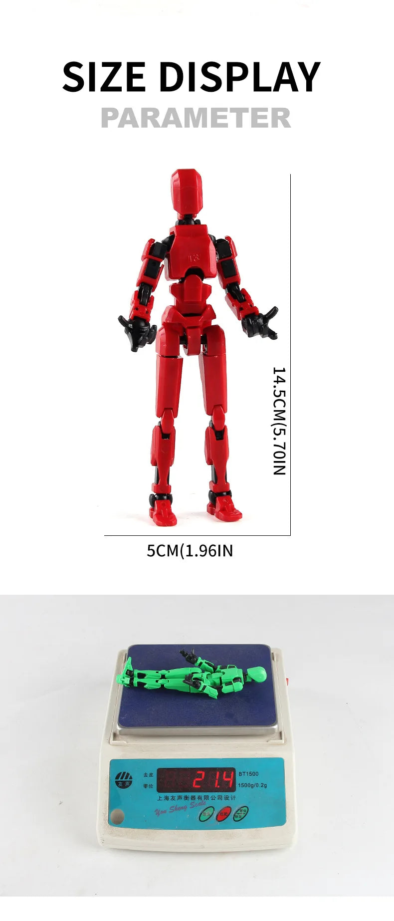 DIY Luminous T13 Multi-Joint Shapeshift Robot & Dog – 3D Printed Movable Mannequin Action Figures for Kids & Gifts