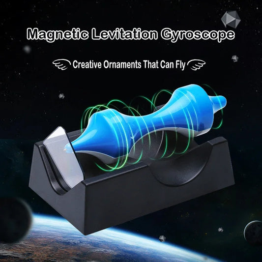 Magnetic Levitating Perpetual Motion Rotating Toy – Battery-Free Educational Science Experiment Home Desk Decor Novelty Gadget
