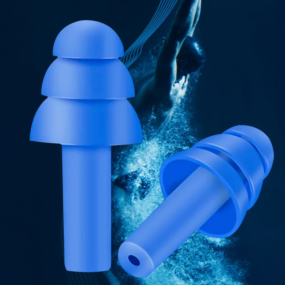 Reusable Waterproof Silicone Earplugs – Noise Reduction for Sleeping, Swimming, Surfing & Snorkeling with Storage Box
