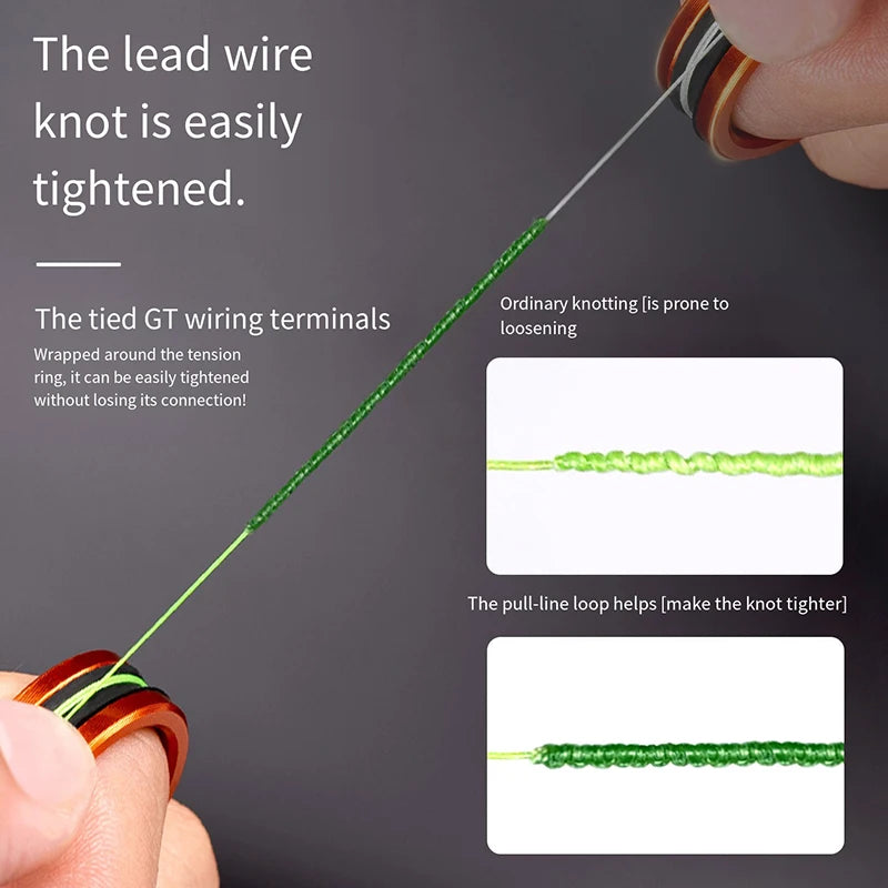 Alloy Fishing Cable Ring - Anti-Slip Line Cutter Tool for Fishing Reel Leader Knot Tightening