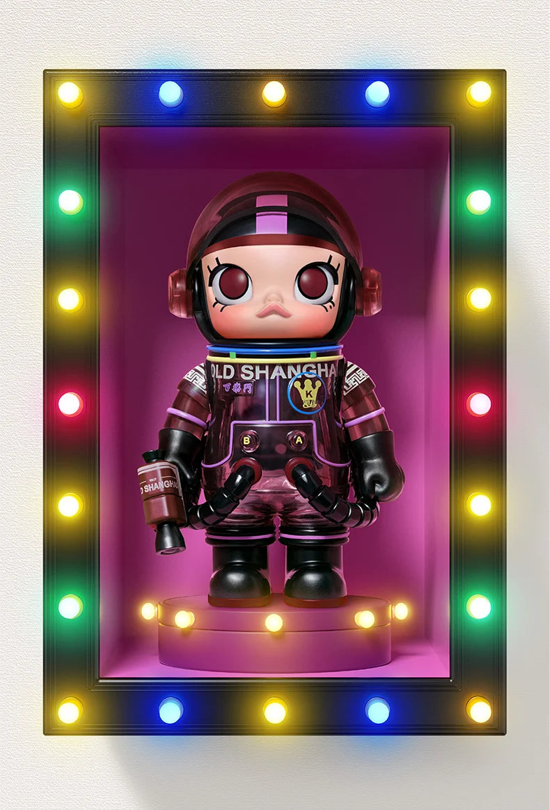 Popmart Mega Space Molly 100% Anniversary Series — 4th Gen Blind Box Collectible Action Figure Toy, Mystery Gift Model