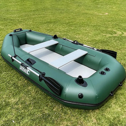 Savagemarine PVC Inflatable Belly Boat – River Fishing Kayak with Outboard Engine Mount, Lure Fishing Raft Boat
