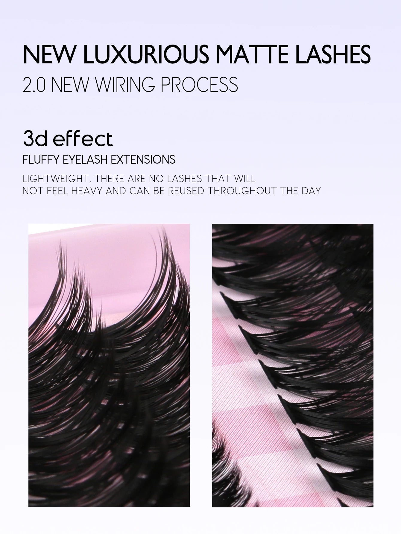 GROINNEYA Eyelash Clusters Kit – Large Capacity Wispy Individual Lashes for Natural DIY Extensions, Beginner-Friendly