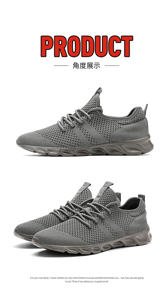 Men's Light Running Shoes – Comfortable, Breathable, Anti-Skid & Wear-Resistant Sneakers for Jogging & Sports