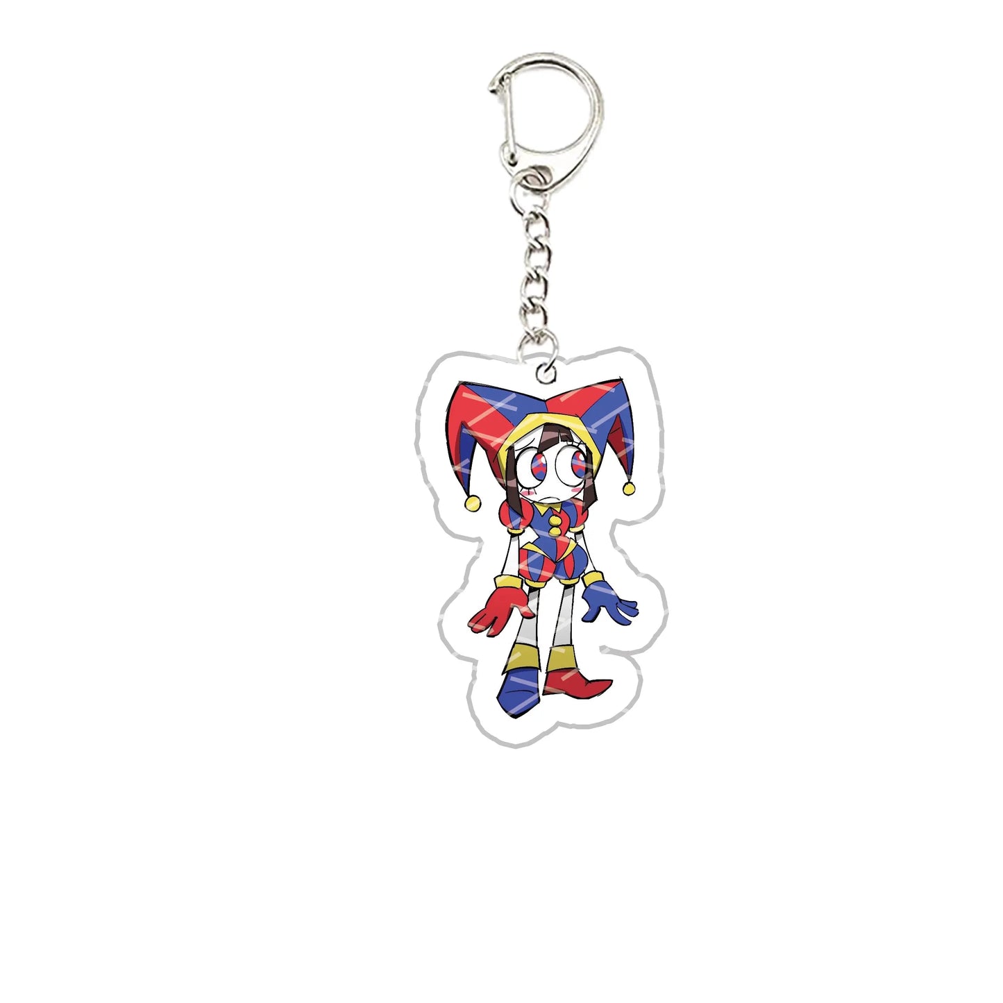 The Amazing Digital Circus Acrylic Keychain – Pomni, Jax, Ragatha, Gangle & Kinger Fan Gift Keyring for Bags & Accessories