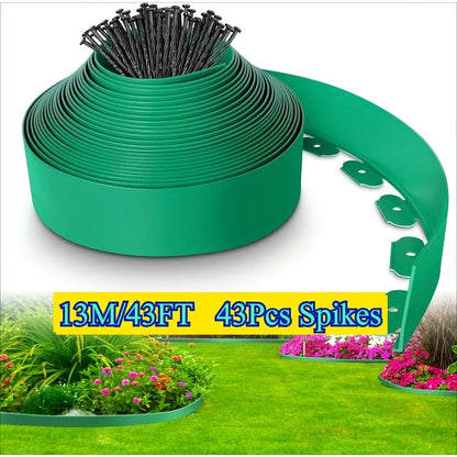 Landscape Lawn Edging Kit - Flexible Garden Border Barrier for Yard Pathways