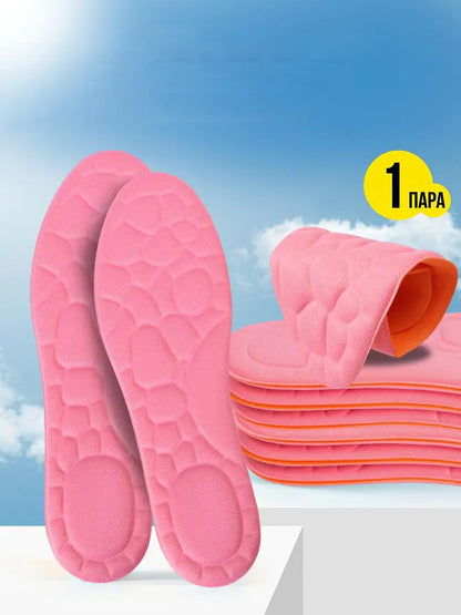 5D Memory Foam Insoles for Men - Shock Absorbing Deodorizing Shoe Inserts for Running, Sports and Outdoor Activities