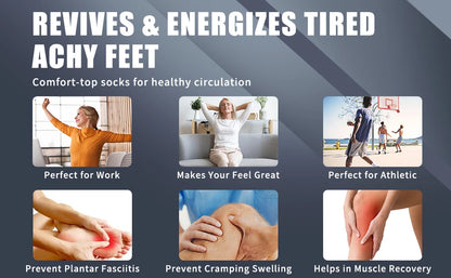 3 Pairs Compression Socks 30 mmHg — S-XXL Medical Socks for Edema, Diabetes & Varicose Veins