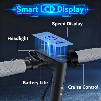 2026 LADPED LP60 Electric Scooter - 350W Folding E-Scooter with 19MPH Speed, 16-Mile Range & 8.5-Inch Tires for Adults
