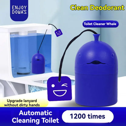 Automatic Toilet Cleaner Gel – Portable Whale-Shaped Slow-Release Toilet Bowl Cleaning Gel, 150g Bottle