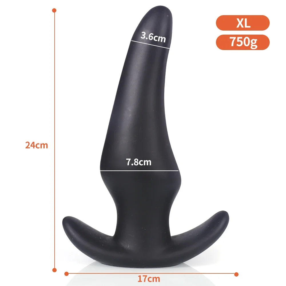 Wearable Soft Silicone Anal Plug – Anti-Drop Prostate Massager & Comfortable Butt Plug for Anal Training