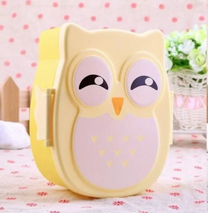 Portable Plastic Children’s Bento Box – Lunch Box Food Container with Carton Design, Dinnerware & Cutlery Set
