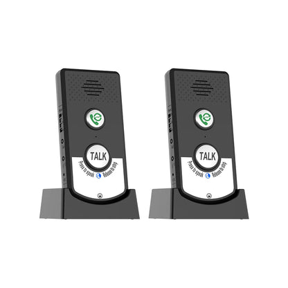 2-Pack H8-2T Wireless Intercoms — Long-Distance Portable Home Voice Intercom for Elderly Communication