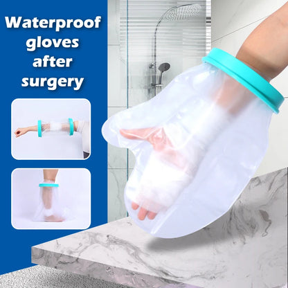 Waterproof Shower Cover for Adults — Cast & Bandage Protector for Arm, Leg, Hand, Wound & Fracture
