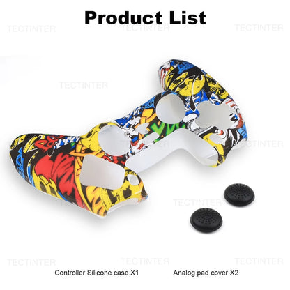 Protective Silicone Cover for PS5 Controller – Anti-Slip Skin Case with Thumb Grips for PS5 Slim Gamepad