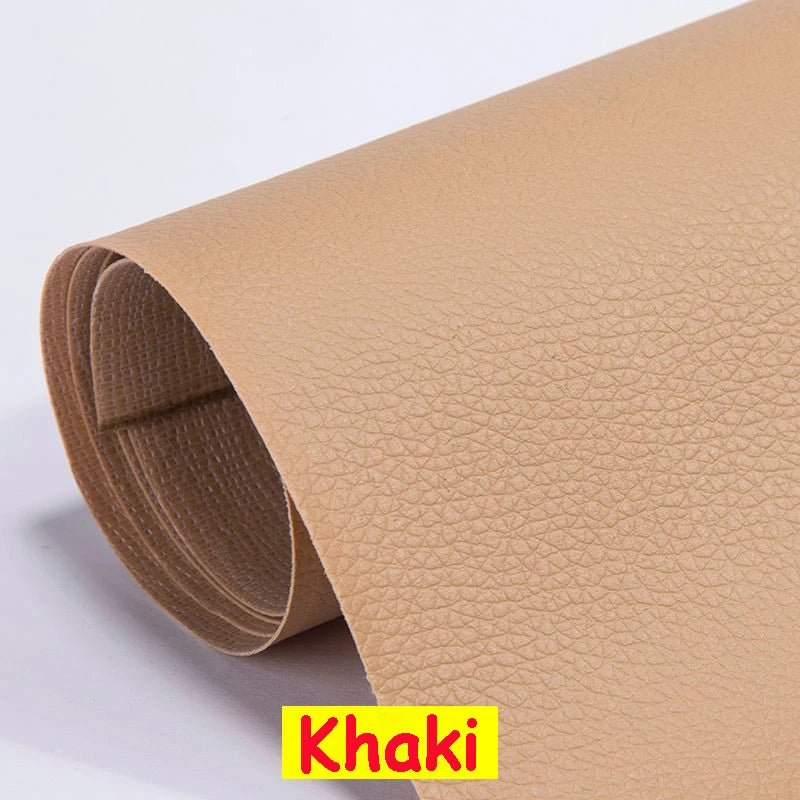 Large PU Leather Repair Patch Roll - Self-Adhesive Faux Leather Repair Tape for Sofa, Car & EV Seats