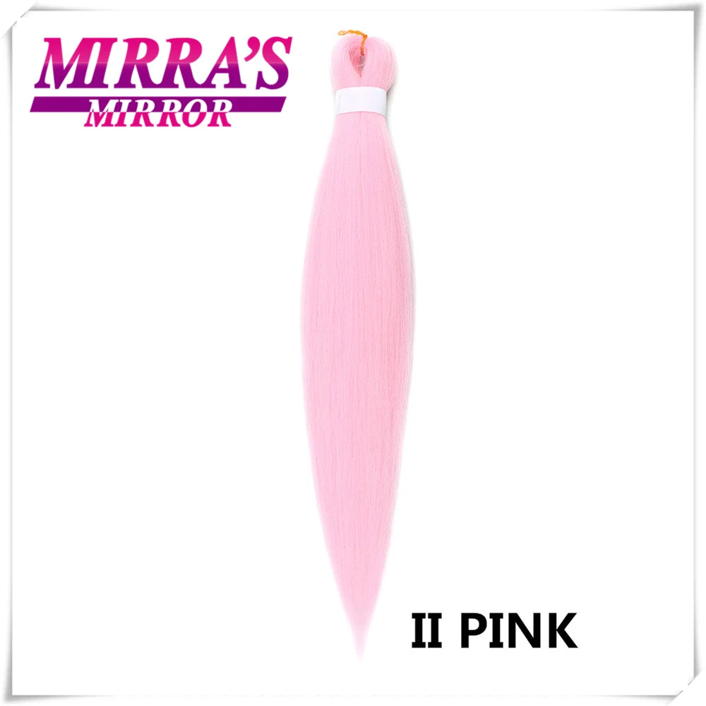 Purple Pre-Stretched Yaki Hair Extensions – Soft Synthetic Jumbo Braids for DIY Ponytail in Pink, Grey, Orange, Red & Blue