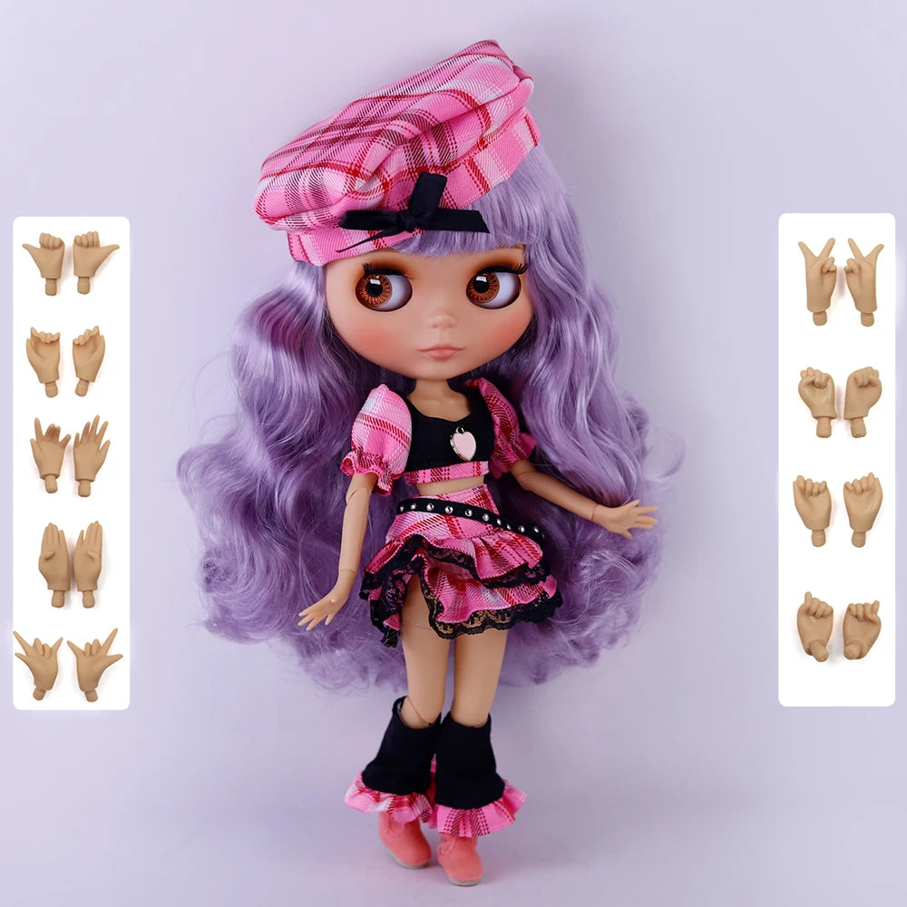 ICY DBS Blyth 1/6 Joint Doll – 30cm Tan Skin Matte Face BJD Girl Doll Toy Gift