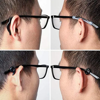 20pcs Anti-Slip Silicone Ear Grip Glasses Eyeglasses Leg - Ear Hook Stopper Bracket Fastener Accessories, Temple Tip Eyewear Holder