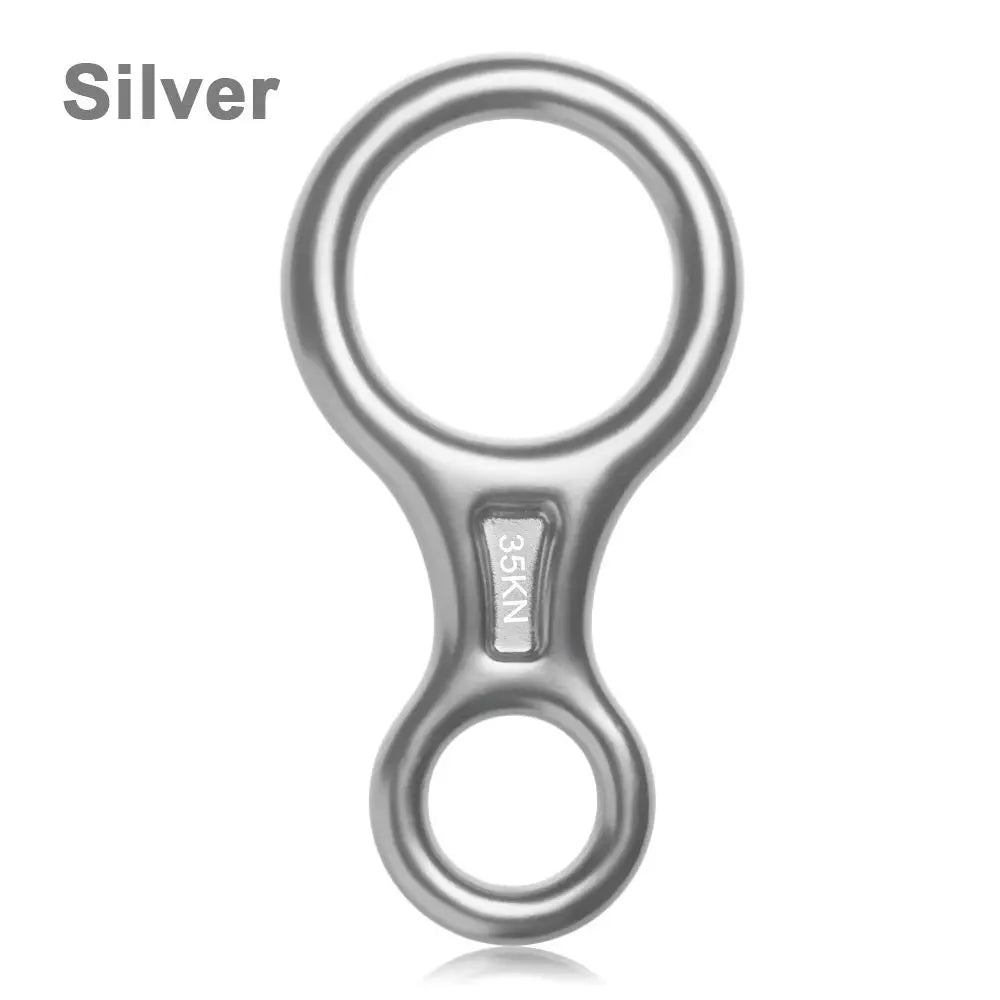 35KN Rock Climbing Descender – Figure 8 Rope Device for Downhill & Climbing Gear Equipment