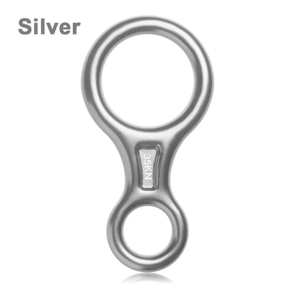 35KN Rock Climbing Descender – Figure 8 Rope Device for Downhill & Climbing Gear Equipment