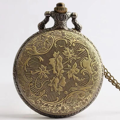 One Piece Anime Pocket Watch – Vintage Bronze Fashion Toy for Kids, Birthday Gift