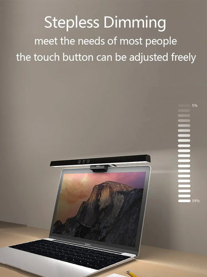 Eye-Care LED Desk Lamp 50cm – USB-Powered Screen Light Bar with Stepless Dimming for Reading & PC