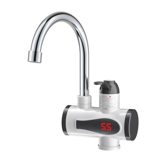 Electric Instant Kitchen Water Heater Faucet — Tankless Hot & Cold Heating Tap