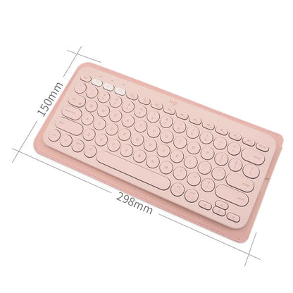 PU Leather Keyboard Case - Protective Storage Bag and Dust Cover for Logitech K380 Wireless Keyboard