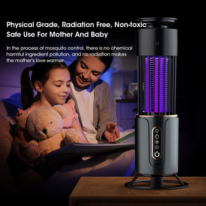 Mosquito Killer Lamp & USB Camping Lantern — Electric Insect Fly Trap with Timing Function for Outdoor Repellent