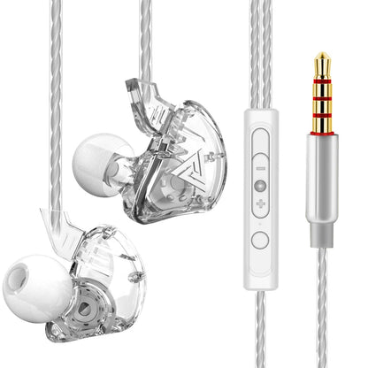 QKZ AK3 Wired Earphones - HiFi Bass Headphones with Microphone for Gaming, Sports & Music