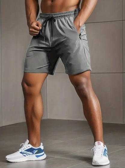 UETEEY Men’s Summer Shorts — Gym, Running & Fitness Quick-Dry Workout Pants