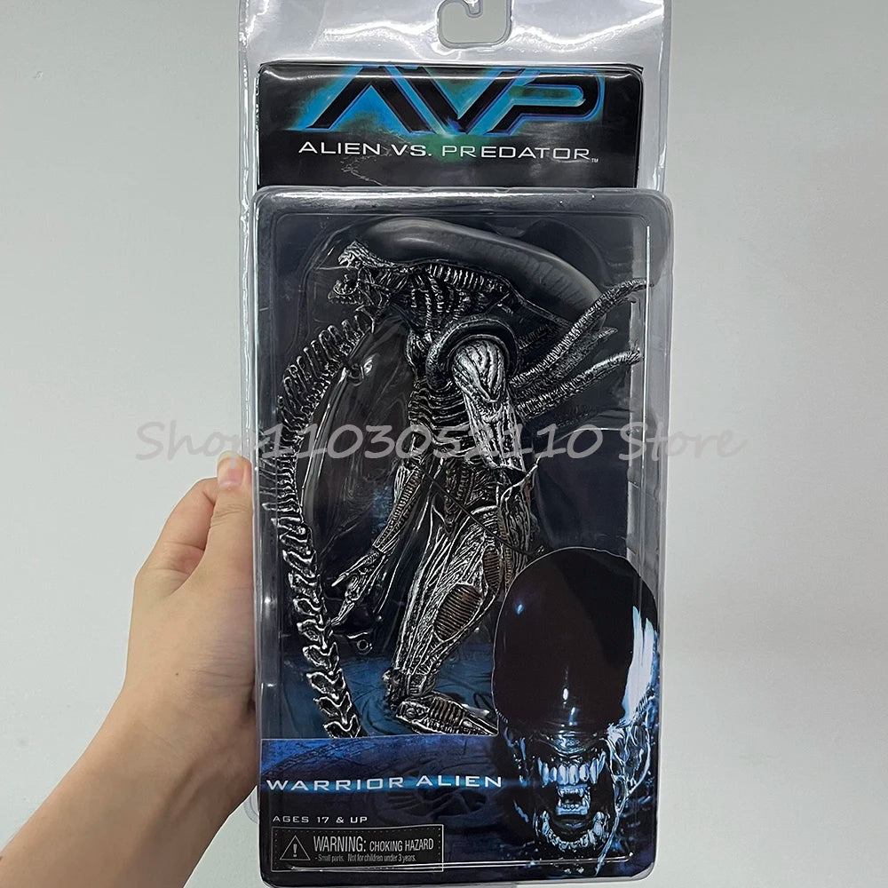 NECA Grid Warrior Xenomorph Action Figure – Alien vs Predator Collectible Toy Gift