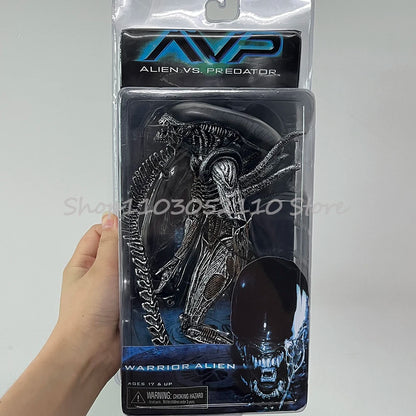 NECA Grid Warrior Xenomorph Action Figure – Alien vs Predator Collectible Toy Gift
