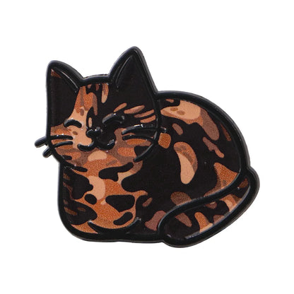 Cute Black Cat Enamel Pin - Cartoon Anime Brooch Lapel Badge for Backpack & Clothing Accessories