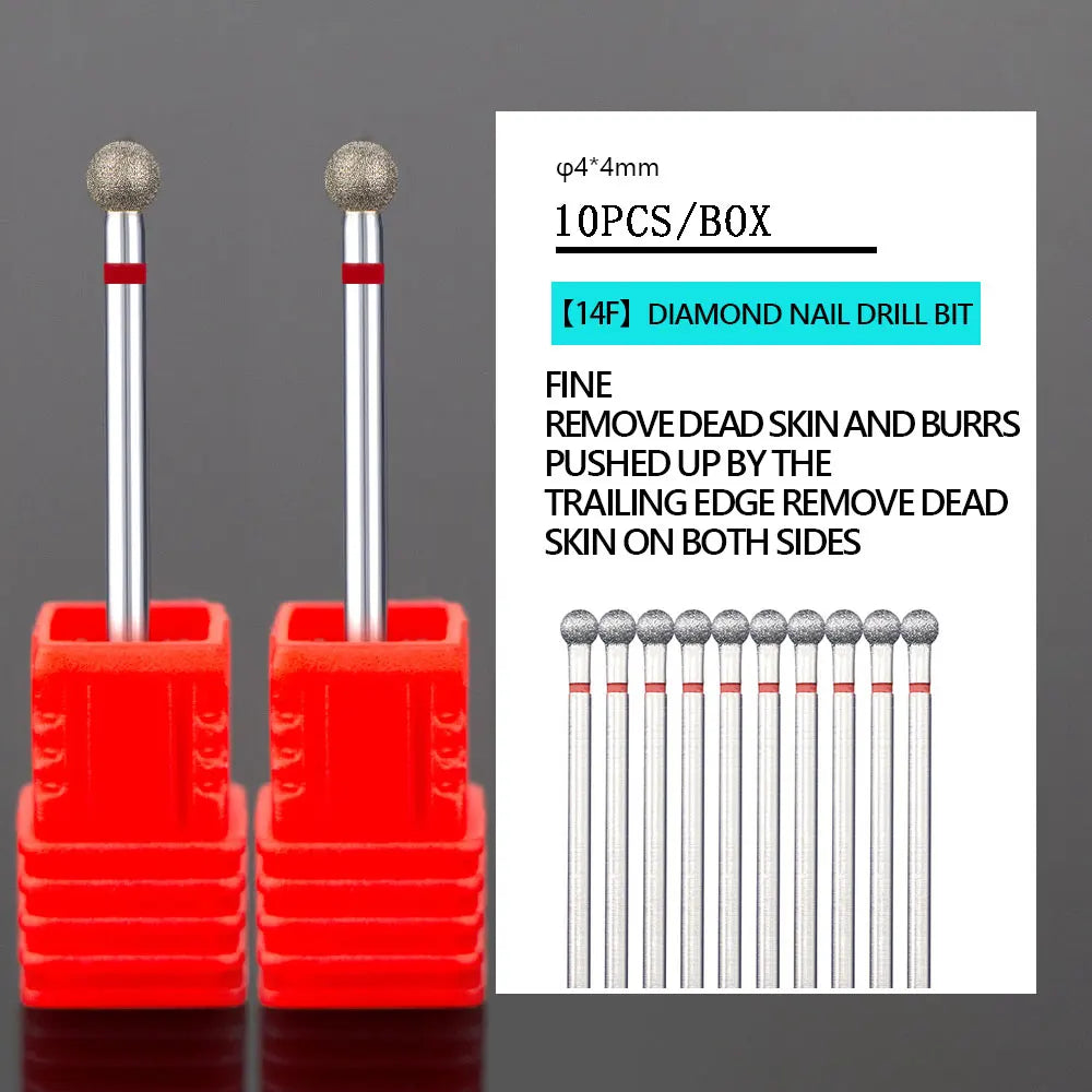 2023 NEW Tungsten Steel Nail Drill Bits - Milling Cutter for Gel Removal, Diamond Drill Bits for Dead Skin & Burrs