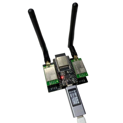 NRF24L01 High-Power Wireless Module Kit - ESP32 DevKitC, E01C & 5V 2A Power Supply for 2.4GHz Testing