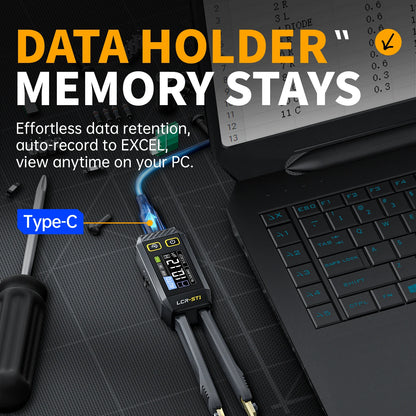 FNIRSI LCR-ST1 Mini Smart Tweezer – LCR, ESR, Resistance & Capacitance Tester for SMD Components