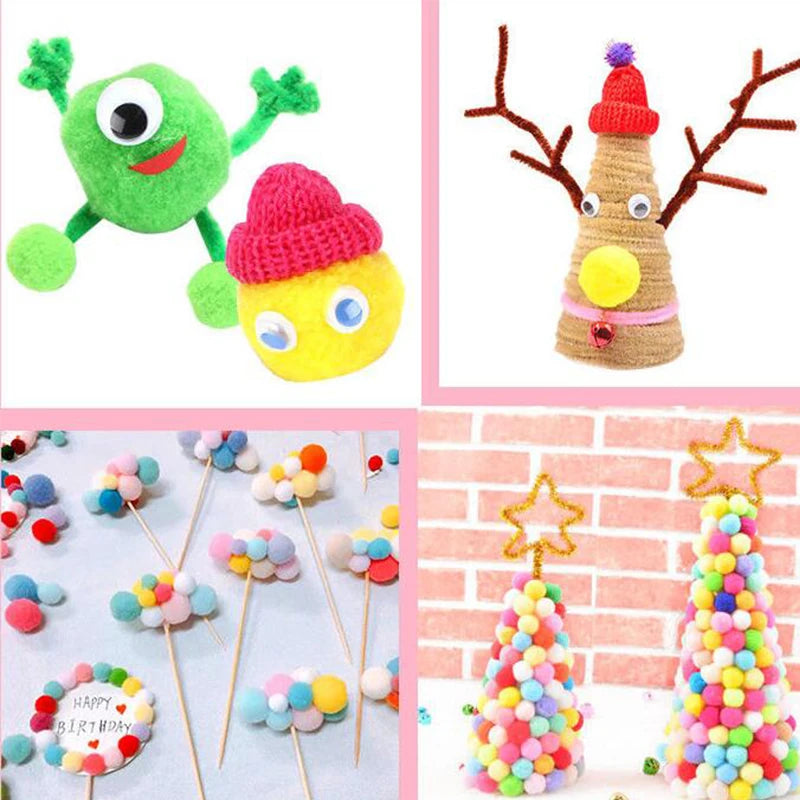 Multi-Size Googly Eyes Craft Kit - Self Adhesive & Sew On Plastic Eyes for Kids Handmade Projects