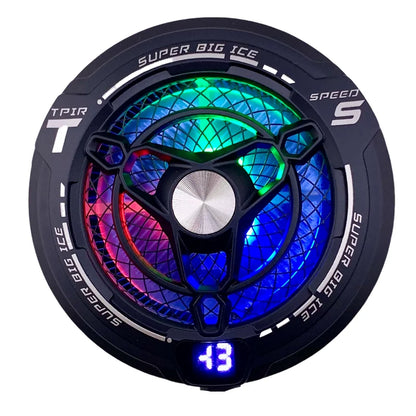FS12 45W Semiconductor Tablet & Phone Cooler – Magnetic RGB Gaming Cooling Fan for Tablets, iPads & Smartphones with Powerful Heat Dissipation